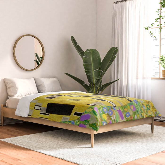 The Kiss, Gustav Klimt Comforter Gallery Image 2