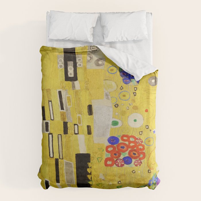 The Kiss, Gustav Klimt Duvet Cover Gallery Image 1