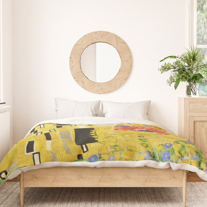 The Kiss, Gustav Klimt Duvet Cover Gallery Image 3