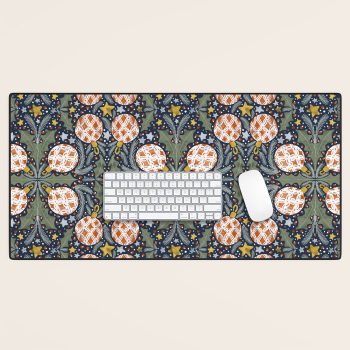 Yuletide Ornament Bliss Desk Mat Gallery Image 1