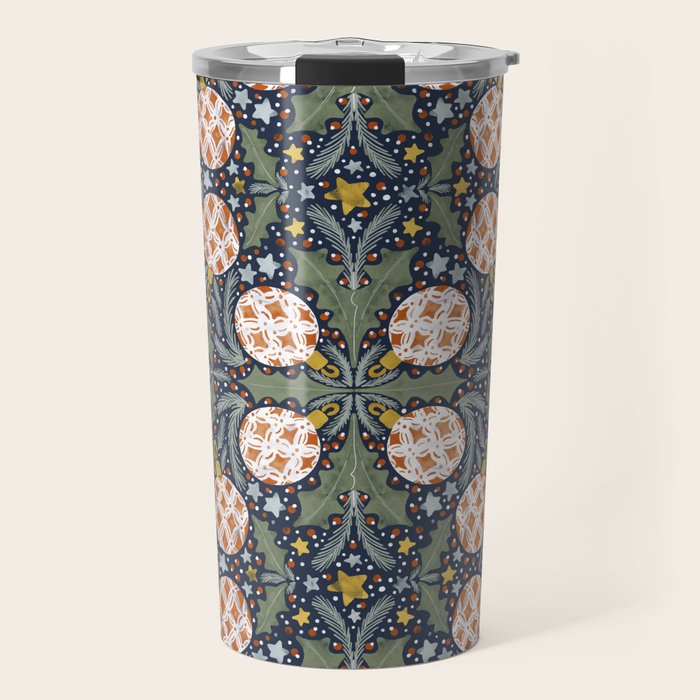 Yuletide Ornament Bliss Travel Mug Gallery Image 1