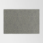 William Morris Acorn Pure Charcoal Gilver Rug Gallery Image 2