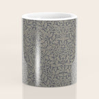 William Morris Acorn Pure Charcoal Gilver Coffee Mug Gallery Image 4
