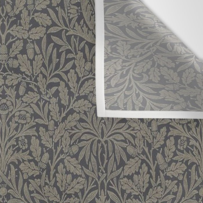 William Morris Acorn Pure Charcoal Gilver Wall Tapestry Gallery Image 3