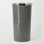 William Morris Acorn Pure Charcoal Gilver Travel Mug Gallery Image 1