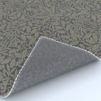 William Morris Acorn Pure Charcoal Gilver Rug Gallery Image 4