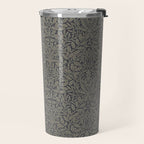 William Morris Acorn Pure Charcoal Gilver Travel Mug Gallery Image 2