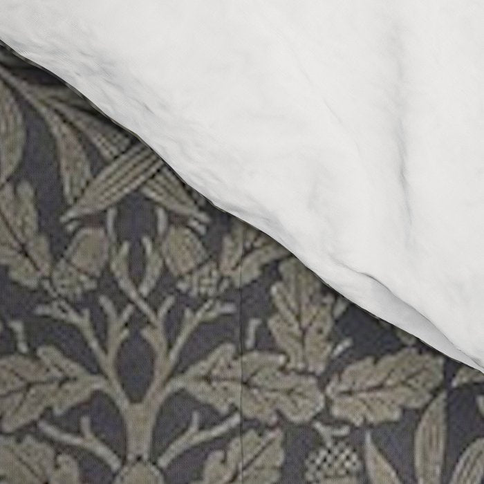 William Morris Acorn Pure Charcoal Gilver Comforter Gallery Image 4