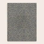 William Morris Acorn Pure Charcoal Gilver Notebook Gallery Image 4
