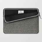William Morris Acorn Pure Charcoal Gilver Laptop Sleeve Gallery Image 2