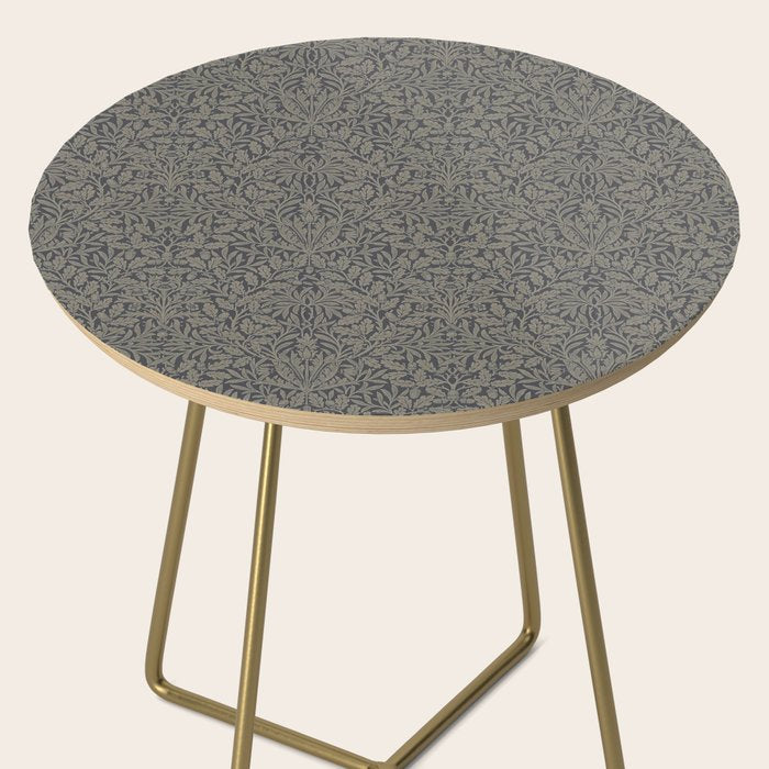 William Morris Acorn Pure Charcoal Gilver Side Table Gallery Image 2