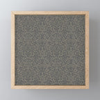 William Morris Acorn Pure Charcoal Gilver Mini Art Print Gallery Image 1
