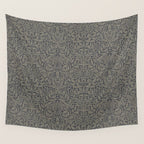 William Morris Acorn Pure Charcoal Gilver Wall Tapestry Gallery Image 4