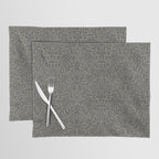 William Morris Acorn Pure Charcoal Gilver Placemat Gallery Image 1