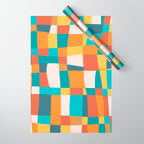 Geometric Checkered Prints Wrapping Paper Gallery Image 1