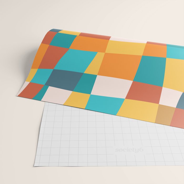 Geometric Checkered Prints Wrapping Paper Gallery Image 2