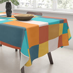 Geometric Checkered Prints Tablecloth Gallery Image 3