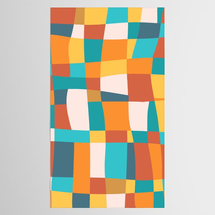 Geometric Checkered Prints Tablecloth Gallery Image 2