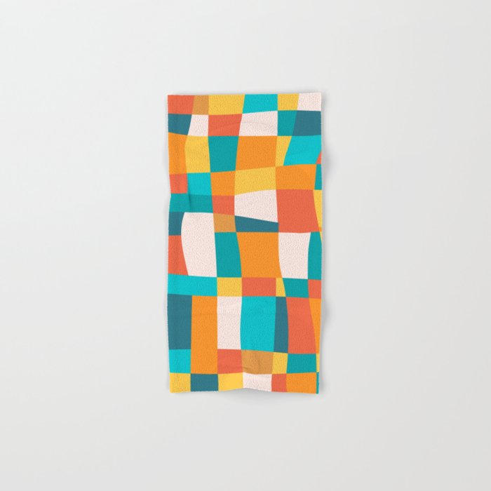 Geometric Checkered Prints Bath Towel Gallery Image 1