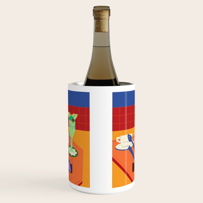 Retro Diner Still Life Wine Chiller Gallery Image 1