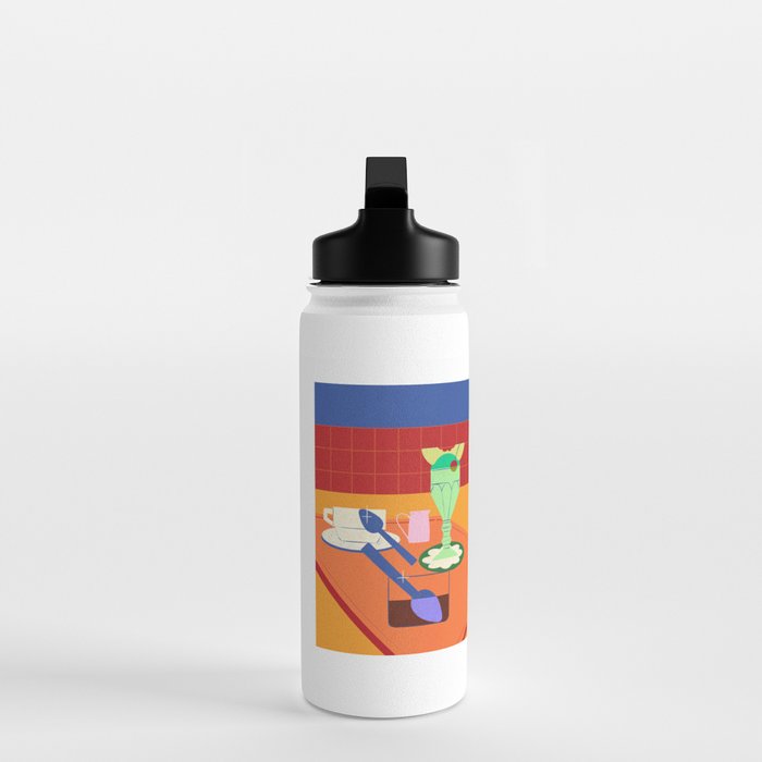 Retro Diner Still Life Water Bottle Gallery Image 3