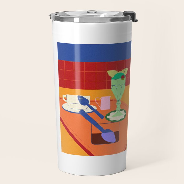 Retro Diner Still Life Travel Mug Gallery Image 2