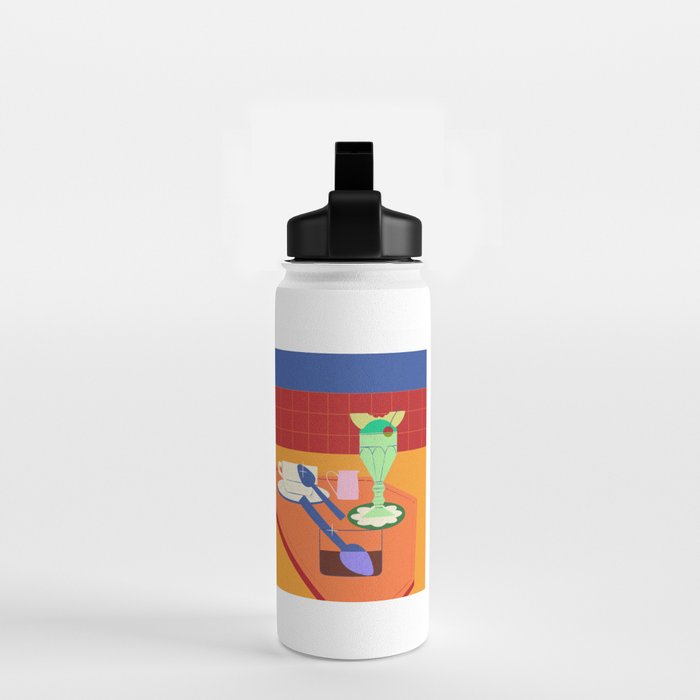 Retro Diner Still Life Water Bottle Gallery Image 2