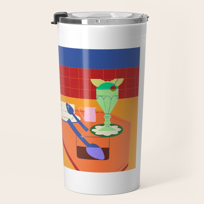 Retro Diner Still Life Travel Mug Gallery Image 3
