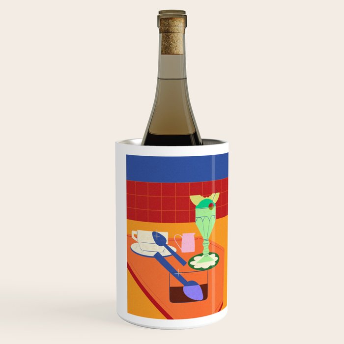 Retro Diner Still Life Wine Chiller Gallery Image 2