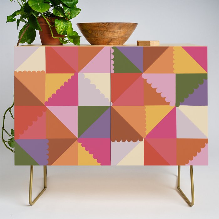 Pink triangles Credenza Gallery Image 1