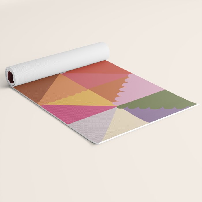 Pink triangles Yoga Mat Gallery Image 2