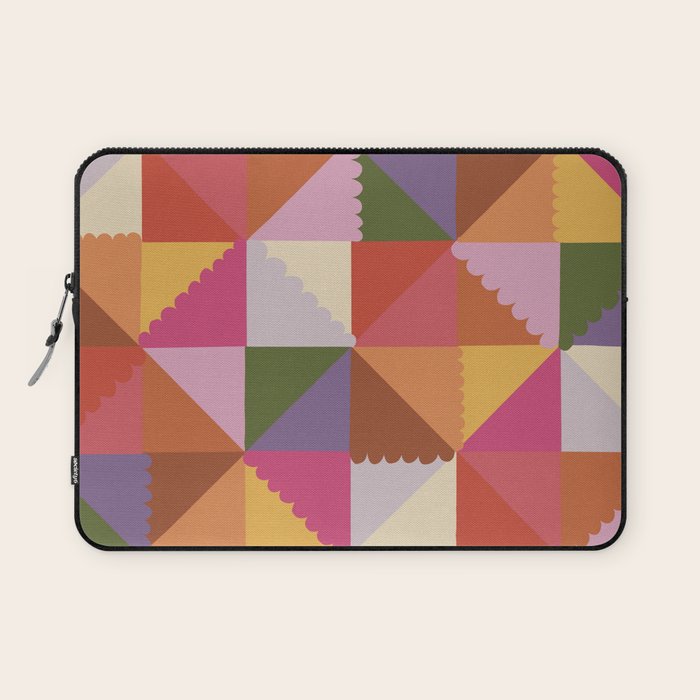 Pink triangles Laptop Sleeve Gallery Image 1