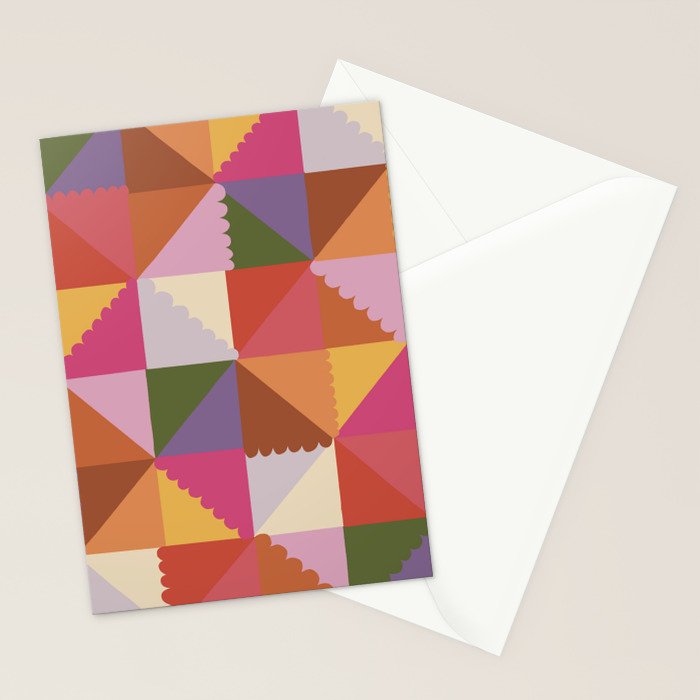 Pink triangles Stationery Card Gallery Image 2