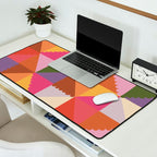 Pink triangles Desk Mat Gallery Image 2