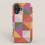 Pink triangles iPhone Case Gallery Image 1