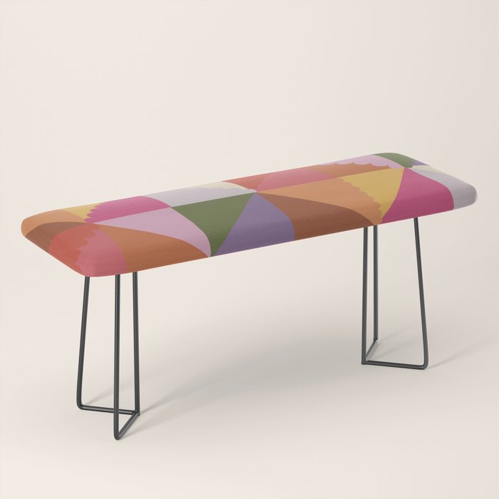 Pink triangles Bench Gallery Image 1