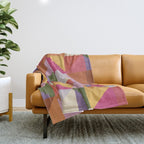 Pink triangles Throw Blanket Gallery Image 1