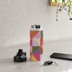 Pink triangles Water Bottle Gallery Image 4