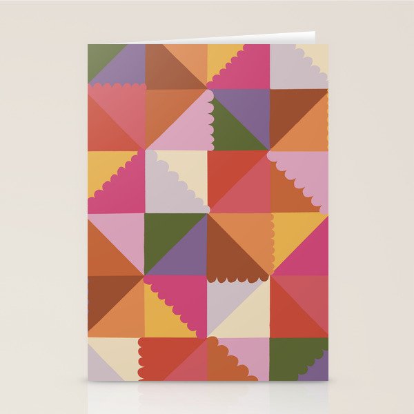 Pink triangles Stationery Card Gallery Image 2