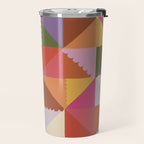 Pink triangles Travel Mug Gallery Image 2