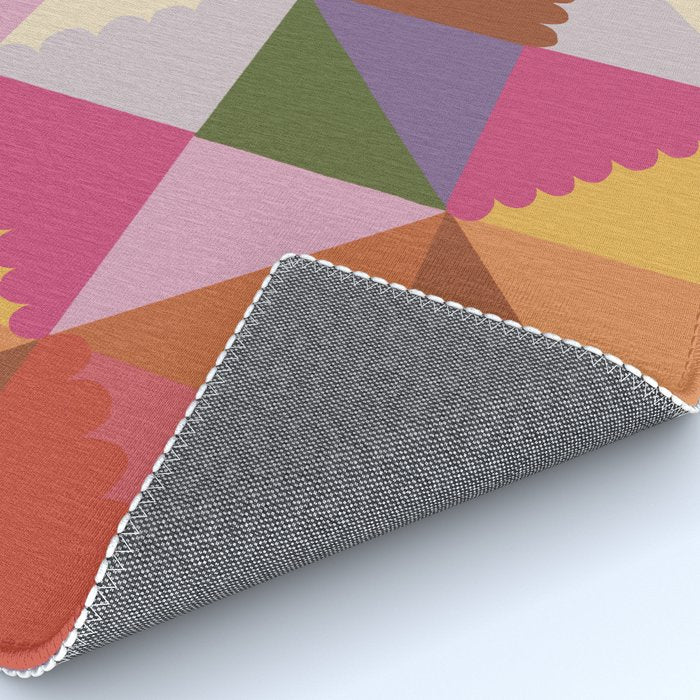 Pink triangles Rug Gallery Image 4