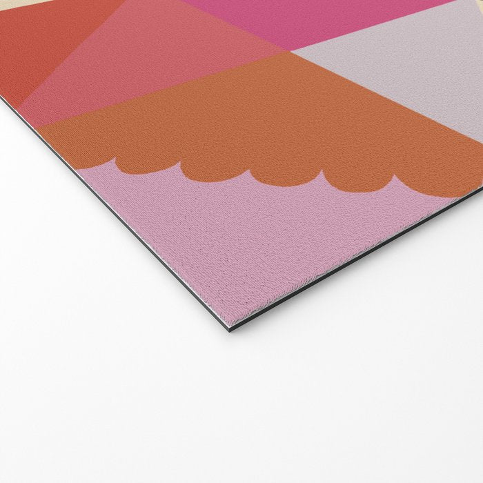 Pink triangles Welcome Mat Gallery Image 2