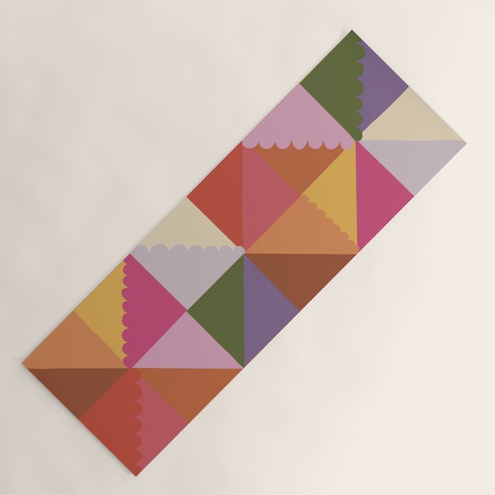 Pink triangles Yoga Mat Gallery Image 1