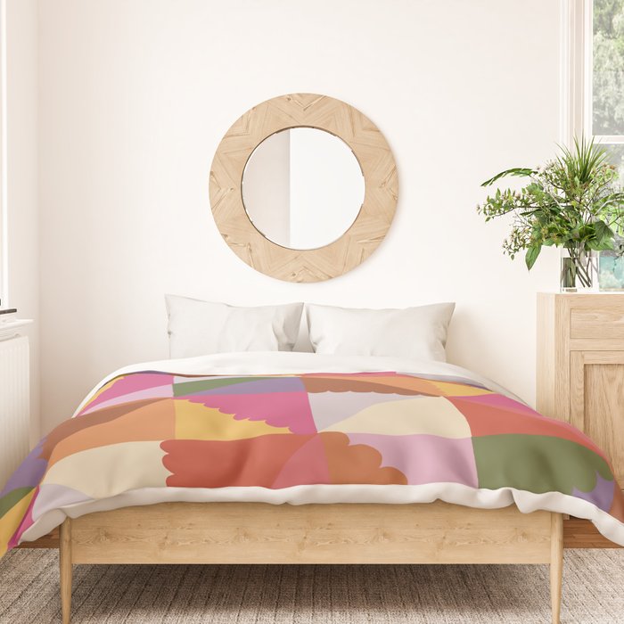 Pink triangles Duvet Cover Gallery Image 3