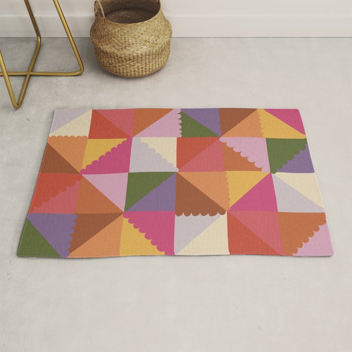 Pink triangles Rug Gallery Image 1