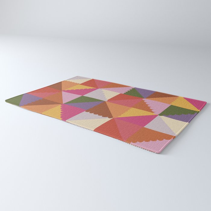 Pink triangles Rug Gallery Image 3