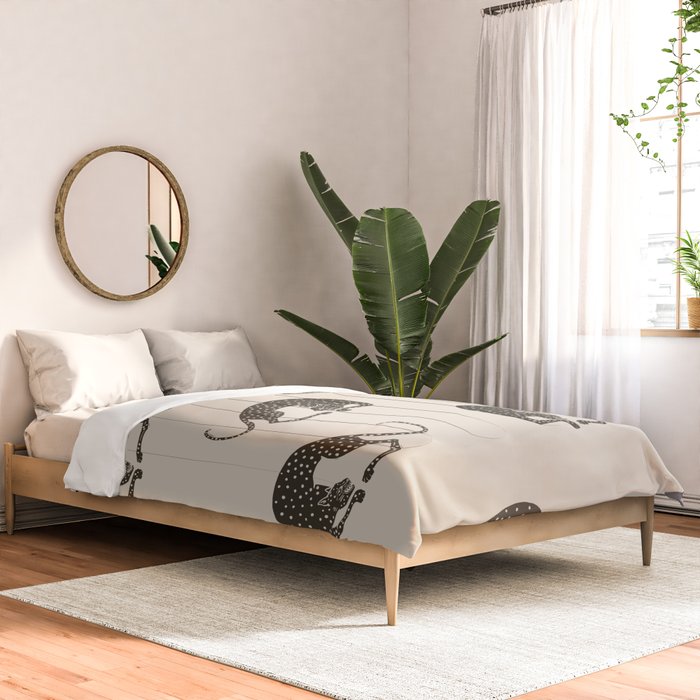 Blockprint Cheetah Comforter Gallery Image 2