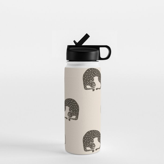 Blockprint Cheetah Water Bottle Gallery Image 1