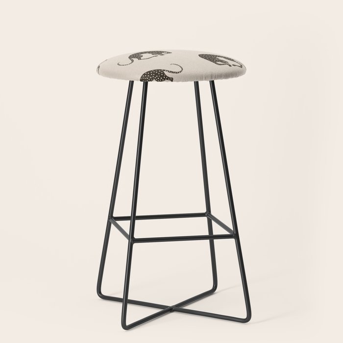 Blockprint Cheetah Stool Gallery Image 1