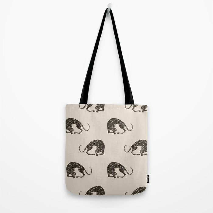 Blockprint Cheetah Tote Bag Gallery Image 2
